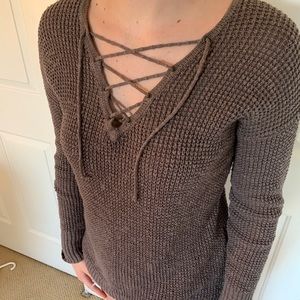 American Eagle Outfitters Nit tie Sweater